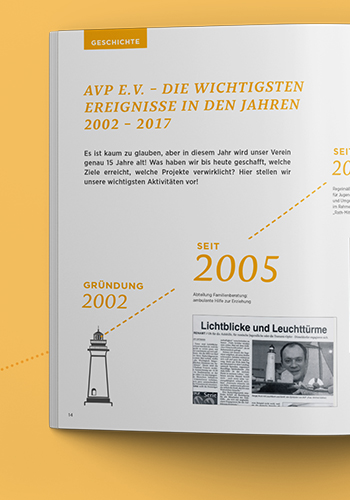 15 JAHRE AVP _  JUBILÄUMSBROSCHÜRE