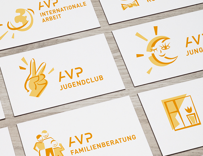 LOGO REDESIGN: THE AVP E.V. SIGN SYSTEM